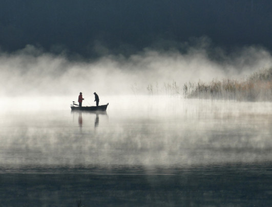 Pêcher dans la lumière